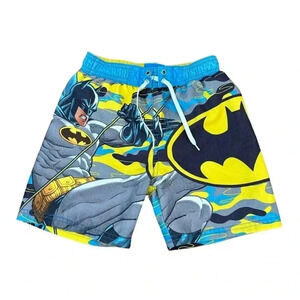 2014 Batman Camo Swim Trunk Shorts Size 4/5T